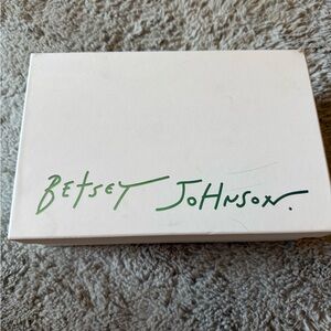 NIB Betsey Johnson Navy Nikki Heels in Original Box with all original packaging